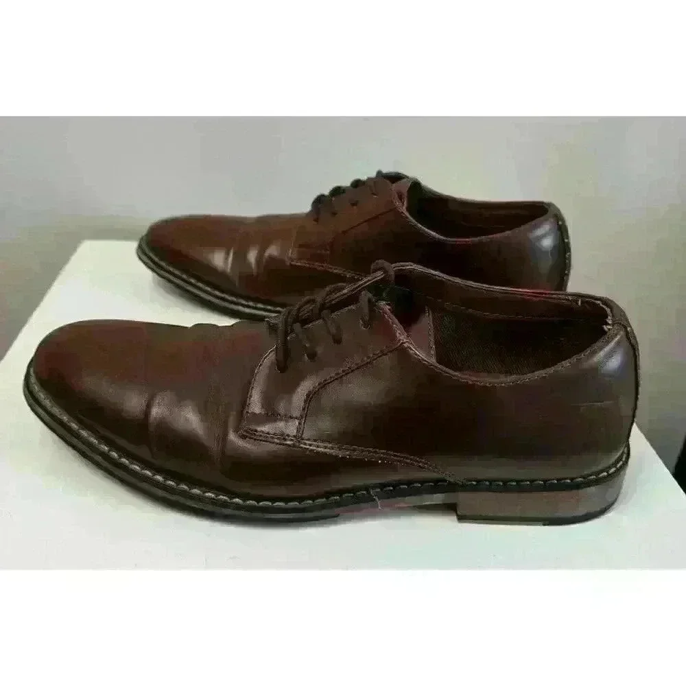 EUC Express Brown Men’s Dress Shoes Size 8 Oxford Style